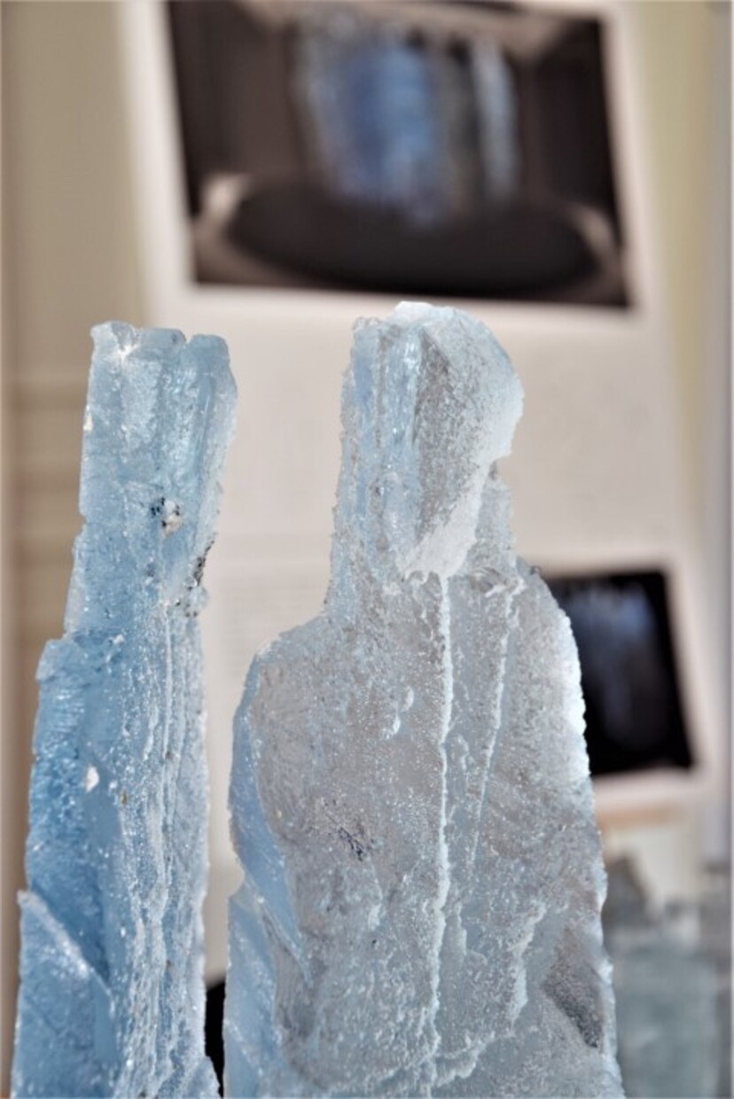 Nagrodzona praca - projekt instalacji artystycznej -Ludzie z lodu