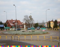 Rondo drogowe w Juchnowcu Kościelnym