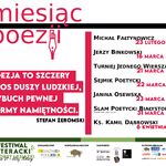 Miesiąc Poezji w Książnicy Podlaskiej, szczegóły w tekście