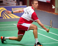 Adrian Dziółko z UKS Hubal Białystok w ćwierćfinale turnieju Bitburger Badminton Open 2014