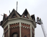 Ustalanie przyczyn pożaru kościoła św. Wojciecha w Białymstoku