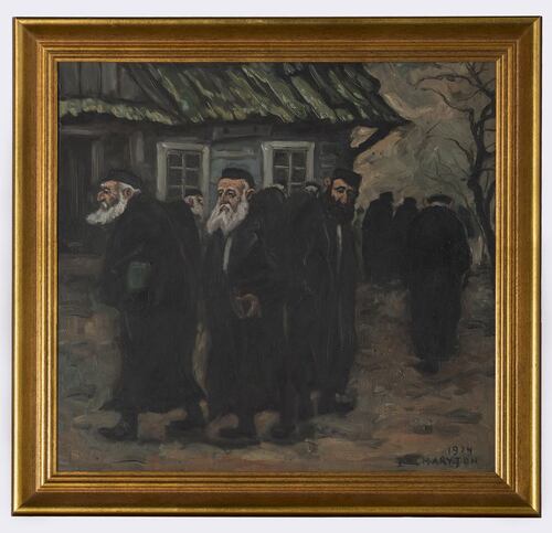 Józef Charyton obraz Żydzi przed chałupą