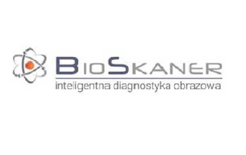 Na grafice widoczne logo Bioskaner inteligentna diagnostyka obrazowa