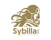 Logo konkursu Sybilla 2019 - grafika przedstawiająca długowłosą kobietę