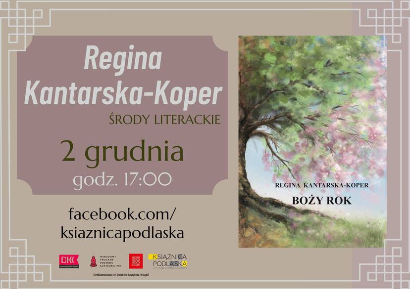 Plakat - spotkanie z Reginą Kantarską - Koper