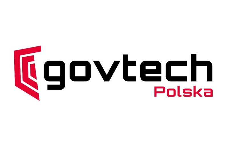 Grafika na białym tle z napisem GovTech Polska