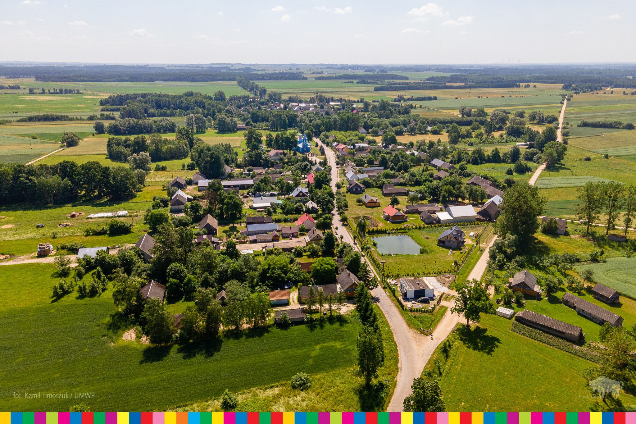 panoramiczne zdjęcie miejscowości w gminie Bielsk Podlaski