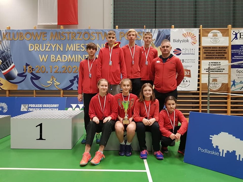 Zawodnicy SKB Suwałki w kategorii Młodzików, którzy zdobyli brązowy medal Mistrzostw Polski