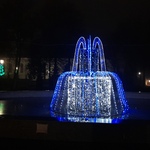 Iluminacje w kształcie fontanny