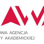 logo z napisem NAWA - Narodowa Agencja Wymiany Akademickiej