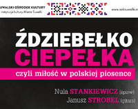 Fragment afisza koncertu "ździebełko ciepełka".