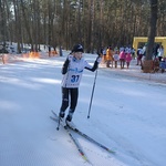 Uczestniczka XIV Biegu Hubala w narciarstwie biegowym