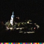 Podświetlany Ratusz w Białymstoku na makiecie Białegostoku
