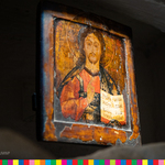 Drewniana ikona Chrystusa Pantokratora