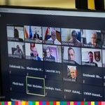 Zrzut ekranu komputera z uczestnikami sesji semiku województwa