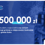 500 000 zł na przebudowę drogi gminnej w gminie Kolno