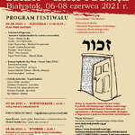 Plakat Festiwalu Kultury Żydowskiej „Zachor – Kolor i Dźwięk”