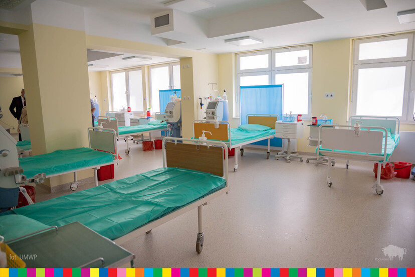 Zmodernizowana sala w szpitalu powiatowym w Łapach