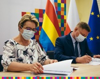 Podpisanie umowy z dyrektor Szpitala Psychiatrycznego w Choroszczy
