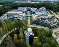 Zdjęcie kampusu UwB z lotu ptaka
