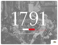 Napis: 1791. Święto Konstytucji 3 Maja.